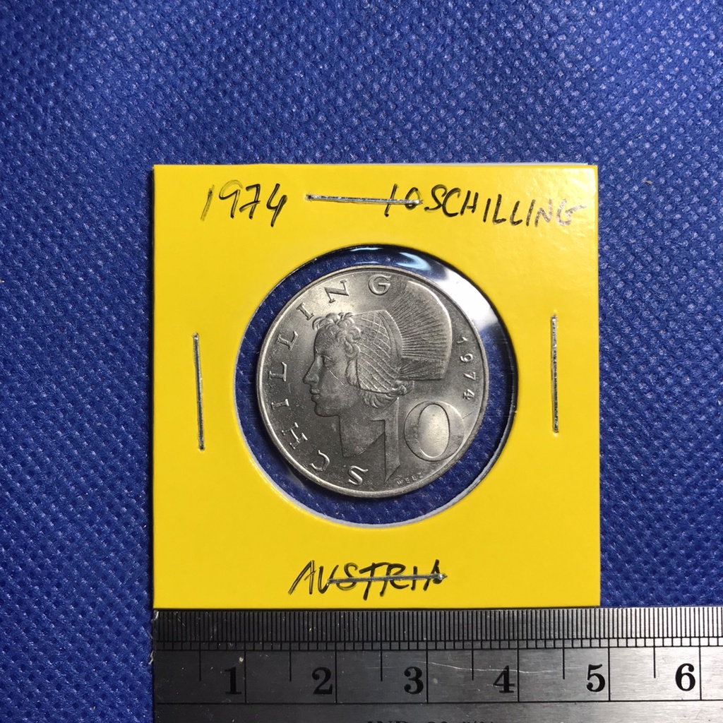 Special Lot No.60256 ปี1974 ออสเตรีย 10 SCHILLING เหรียญสะสม เหรียญต่างประเทศ เหรียญเก่า หายาก ราคาถูก