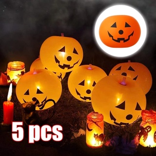 [ 5PCS Halloween Pumpkin Balloon Light Decoration For  Home Outdoor Halloween Party Haunted House ]