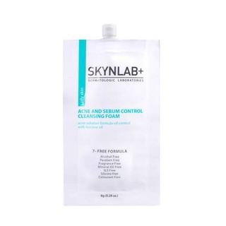 PBCOSMOSHOP Skynlab Acne And Sebum Control Cleansing Foam 8g.โฟมล้างหน้า ลดสิว ลดความมัน ผิวแพ้ง่าย