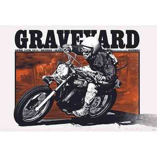 โปสเตอร์ Graveyard วง ดนตรี ฮาร์ด ร็อก สวีเดน รูป ภาพ ติดผนัง สวยๆ poster 34.5 x 23.5 นิ้ว (88 x 60 ซม.โดยประมาณ)