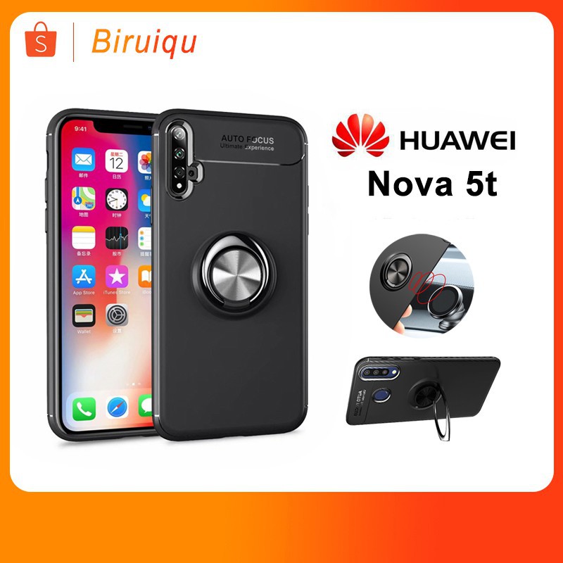 【 Car Phone Case 】Huawei Nova 5t Nova5t เคสโทรศัพท์แม่เหล็กสำหรับ Car Holder Phone Case