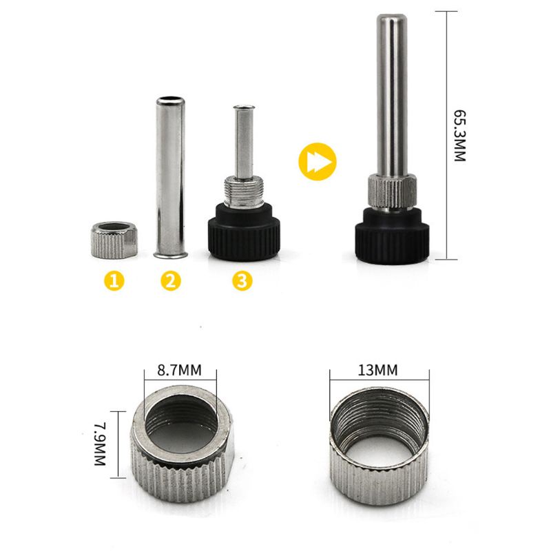 Pcf* อะแดปเตอร์หัวแร้งบัดกรีสําหรับ 936 937 938 Head Cannula - รูปที่ 3