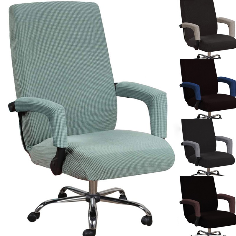 Elastic Office Lift Computer Chair Cover Modern Anti dirty Boss Rotating Seat Case Removable Thickened With Armrest Cov