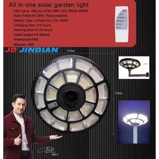 องแท้ โปรแรง** UFO1000w-40000w ใหญ่สุด 55cmSolar Cell โคมไฟถนนโซล่าเซลล์ UFO Square Light ไฟถนนโซล่าเซลล์ แสงขาว วอม