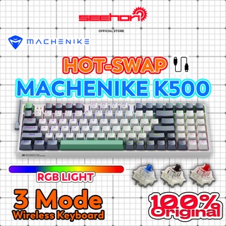 「SEEHON Official STORE」MACHENIKE K500 คีย์บอร์ดเล่นเกม แบบใช้สาย 94 คีย์ RGB