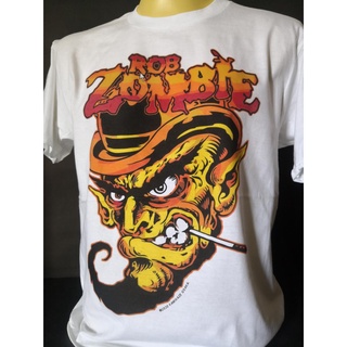 เสื้อวงนำเข้า Rob Zombie White Zombie Heavy Metal Industrial Hard Rock Nu Metal Style Vintage Gildan T-Shirt