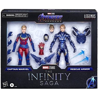 Marvel Legends Inifinity Saga Captain Marvel and Rescue