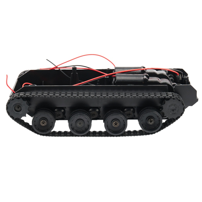 Rc Tank Smart Robot Tank Car Chassis Kit Rubber Track Crawler For ...