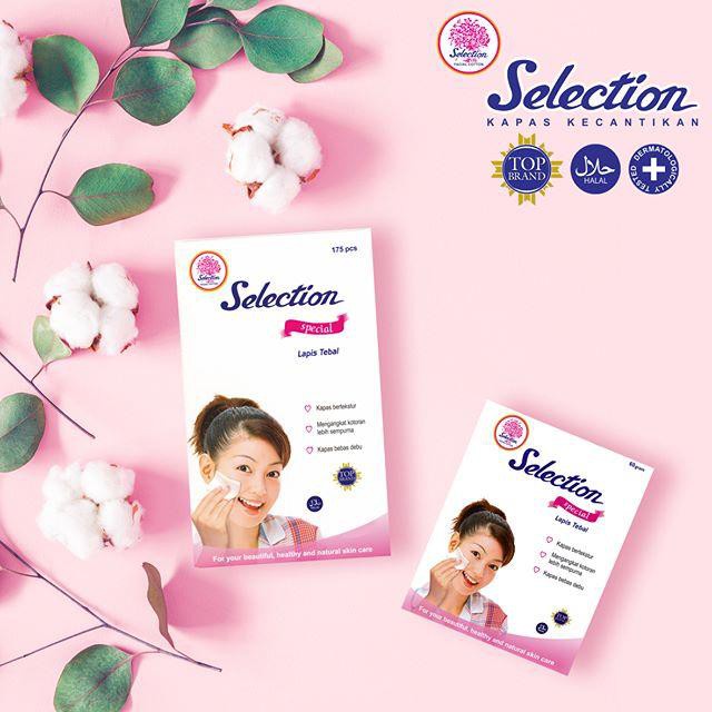 SELECION KAPAS TEBAL | Kapas Selection Facial Cotton Kotak | Kapas Kotak 75gr 50gr 35gr - Beauty Boo