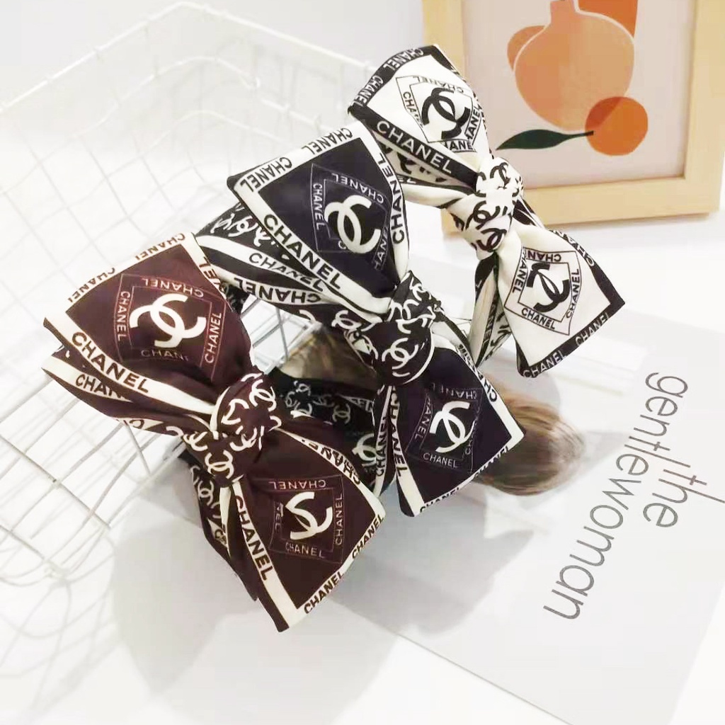 ยางรัดผม ผ้าไหม ผูกโบว์ ขอบกว้าง ที่คาดผม ญี่ปุ่น และเกาหลีใต้ แฟชั่น กด ที่คาดผม ผู้หญิง