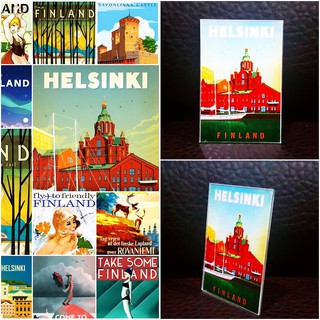 แม่เหล็กติดตู้เย็น อะครีลิค ฟินแลนด์ 2×3 นิ้ว ของฝาก ของที่ระลึก Souvenir Acrylic Fridge Magnet Finland set A 2x3"