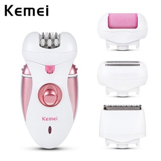 Kemei 4 In 1 เครื่องกําจัดขนไฟฟ้าเครื่องกําจัดขนสําหรับผู้หญิง Km-2530