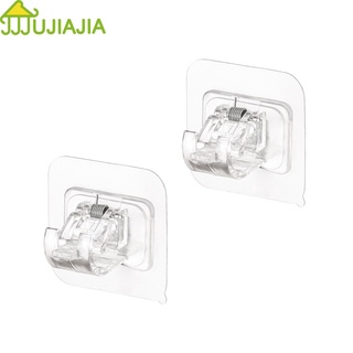 jujiajia 2pcs ฟรี เสาคลิปติดผนังที่แข็งแรง รับน้ำหนักได้ รับน้ำหนัก Punch