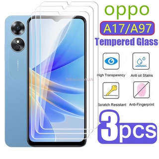 ฟิล์มกระจกนิรภัยกันรอยหน้าจอ HD แบบใส สําหรับ oppo A38 4G A78 5G A58 A17 A17k OPPOA38 OPPOA58 OPPOA78 OPPOA17 OPPOA17K 2022 2023 3 ชิ้น