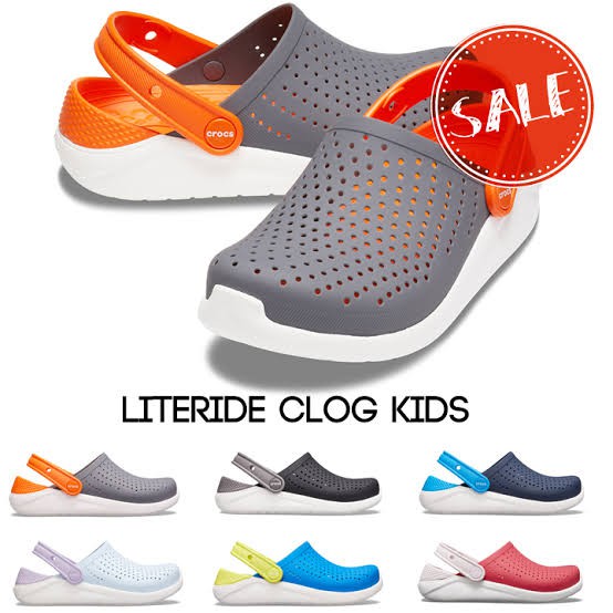รองเท้าเด็ก!!✨(สินค้าขายดี)✨Crocs LiteRide Clog Kids ถูกกว่า Shop ใส่ได้ทั้งเด็กชายและเด็กหญิง รองเท้าcrocsเด็ก
