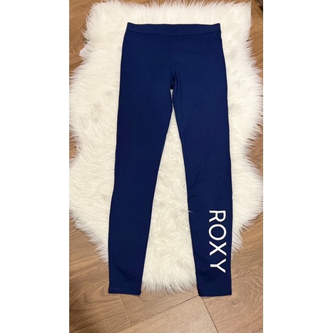 แท้ 💯% Used Roxy Size S Blue Whole Hearted Leggings UV Surf pant กางเกงว่ายน้ำขายาว สีน้ำเงิน