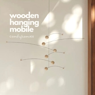 🎾พร้อมส่ง🎾 ของตกแต่งบ้าน WOODEN HANGING MOBILE /comfyhomies/