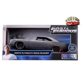 โมเดลรถเหล็ก Fast And Furious scale1/24 Plymouth Baracuda