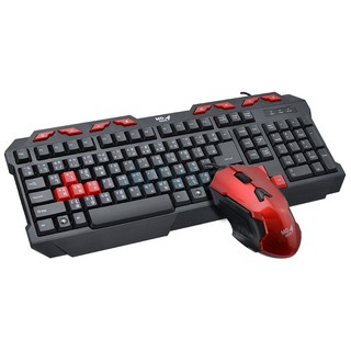 (2in1) USB MD-TECH (KB-222/M-103) Black/Red