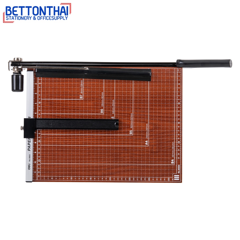 Deli 8003 Lever Paper Trimmer แท่นไม้ตัดกระดาษ 12 sheets ขนาดB4 ...