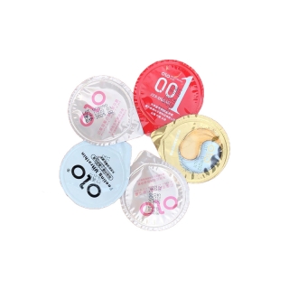 ถุงยางอนามัย OLO แบบบาง 0.01 มม (แบ่งขาย 1 ชิ้น) ไม่ระบุชื่อสินค้า K-CONDOM