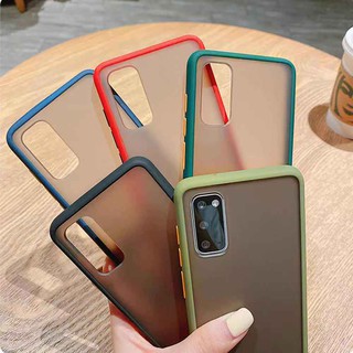 Reno5G เคสขอบสีหลังดำด้านoppoA15 A73 A93  RENO4 realme7I A3S A53 A5S F7 F9 A52020 RENO2F A37 A59 REALME5 A31 A92 F11PRO