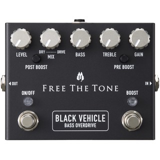 Free The Tone BLACK VEHICLE BV-1V BASS OVERDRIVE From a natural overdrive sound to a distorted sound