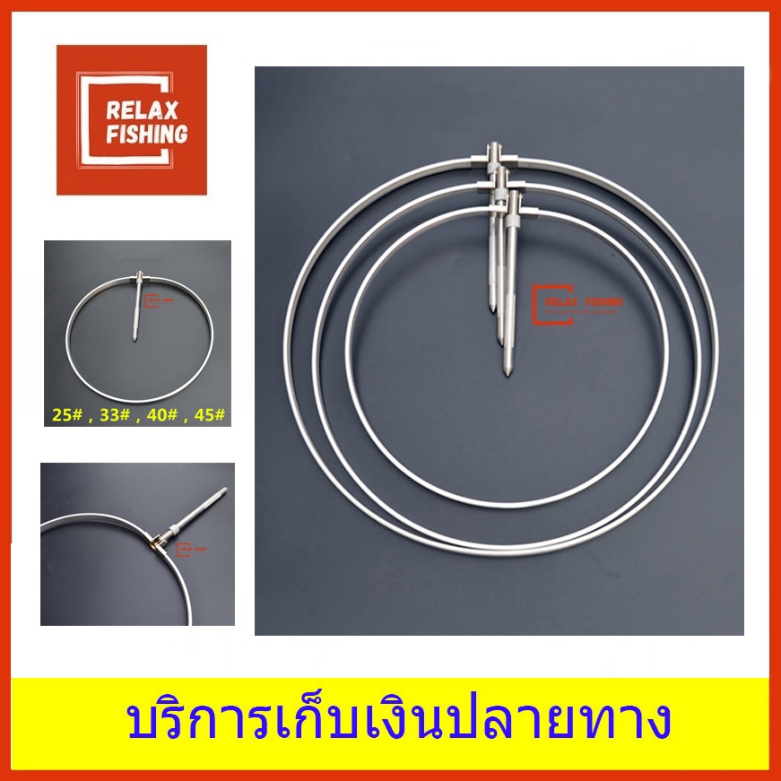 ขอบปากกระชังและขาปักดิน มีให้เลือก 4 ขนาด