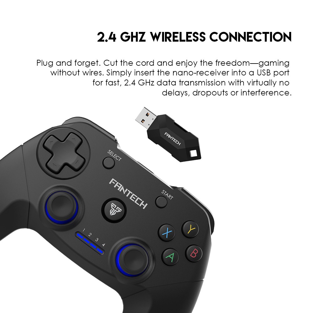 FANTECH WGP12 REVOLVER Wireless 2 4Ghz Gaming Controller joystick ระบบ X input คอนโทรลเลอร พรอ