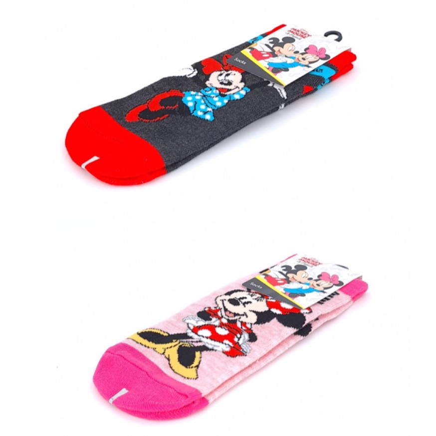 (คละลาย) ถุงเท้าลายมินนี่ Disney Mickey Mouse by Carson ลายมินนี่ตัวใหญ่และมินนี่ตัวเล็ก