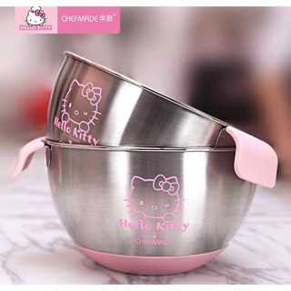 ชามผสมแป้ง คิตตี้ Hello kitty ขนาด 20cm อุปกรณ์ทำขนมคิตตี้