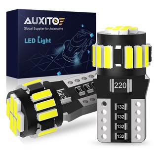 Auxito หลอดไฟ T10 LED W5W 168 194 12V สว่างมาก สําหรับติดตกแต่งภายในรถยนต์ จอดรถ 2 ชิ้น