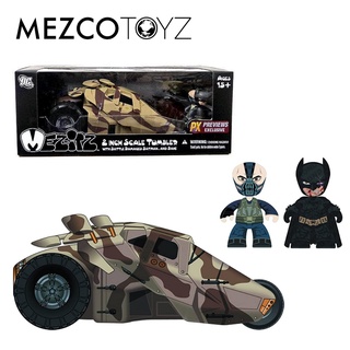 MEZCO  The Dark Knight Rises - Bane and Battle Damaged Batman with Tumbler 2-Pack