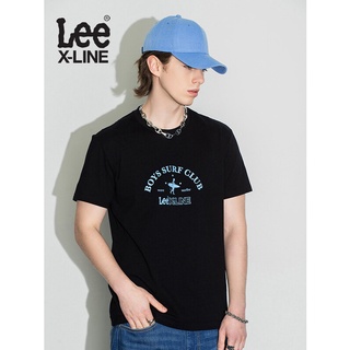 หม่ LeeXLINE 2022 ฤดูใบไม้ผลิ/ฤดูร้อนใหม่ Standard Edition การพิมพ์รอบคอ Multicolor เสื้อยืดแขนสั้นผู้ชาย LMT0000324LE