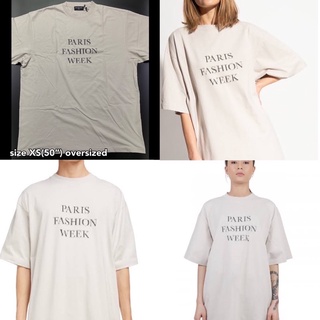 เสื้อยืดผ้าฝ้ายพิมพ์ลายเสื้อยืดพิมพ์ลายแฟชั่นBalenciaga t-shirt oversize tee unisex paris fashion ทรงโอเวอร์ เสื้อยืด บา