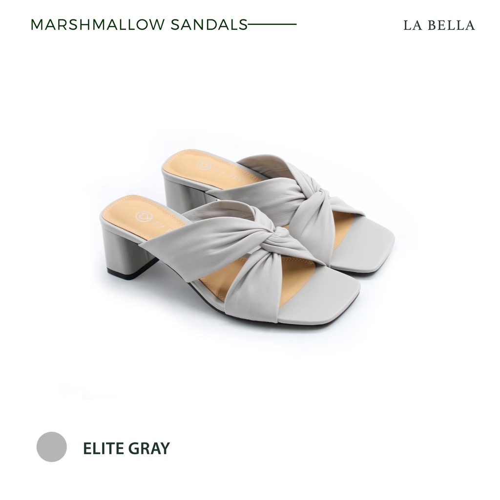 LA BELLA รุ่น MARSHMALLOW SANDALS - ELITE GRAY