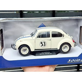 โมเดลรถเต่า 1:18 โมเดลรถโฟล์คเต่า 1/18 โฟลคเต่า เฮอร์บี้ เบอร์ 53 84 Beetle Herbie #53 the love bug โมเดรถของขวัญ ราคาดี