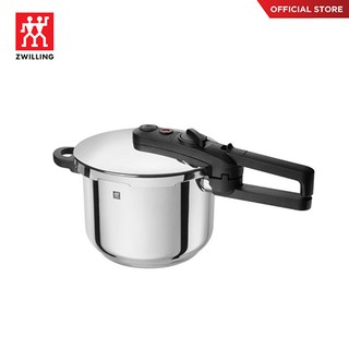 ZWILLING หม้ออัดแรงดันสแตนเลสสตีลรุ่น Ecoquick II ปรุงอาหารอย่างรวดเร็ว  6 ลิตร 22 ซม. สีเงิน N64243622