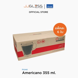 JJGLASS - (Ocean) P02440 Amenccano [1กล่อง (6ใบ)] - แก้วอเมริกาโน่ แก้วโอเชี่ยนกลาส Caffe Americano Ocean Glass P02440 Caffe Americano 12 oz. ( 355 ml. ) บรรจุ 6 ใบ