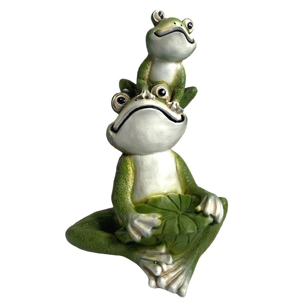 Garden Sculpture Funny Frog Statue Garden Art Figurines For Outdoor Yard Patio Decoration Shopee Thailand