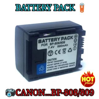 Battery BP-808/809 for Canon FS36, FS37, FS406, FS46, FS200, FS22,...