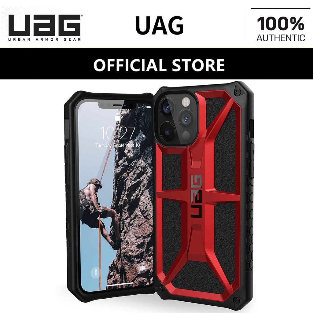 UAG Apple iPhone 12 Pro Max / iPhone 12 Pro / iPhone 12 / iPhone 12 Mini Case Cover Monarch with Rugged Lightweight Slim