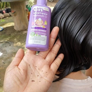แชมพูเหา+หวีสางสแตนเลส 1ด้าม สูตรสมุนไพร กลิ่นหอม อ่อนโยน 1ขวบใช้ได้