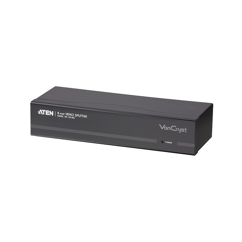 VGA splitter 1 in 8 out กระจายภาพจากคอม 1 เครื่อง ออก 8 จอ ความละเอียด 1920x1440 รุ่น VS138A | ATEN