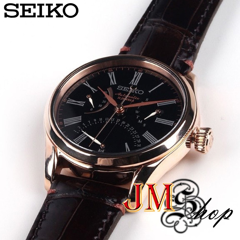Seiko Presage Lacquer Dial Automatic นาฬิกาข้อมือผู้ชาย สายหนังแท้ รุ่น  SARD012J / SARD012J1 | Shopee Thailand