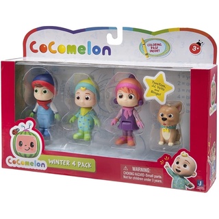 Cocomelon Winter Figure 4 Pack 3" – ของเล่น ฟิกเกอร์ โคโค่เมลอน 4 ตัว