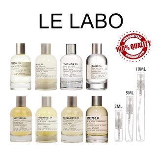 ขายน้ำหอมแบรนด์แท้ 100% Le Labo Another 13 &amp; Santal 33 &amp; Vetiver 46 &amp; Rose 31 &amp; The Noir 29 EDP 2ml/5ml/10ml