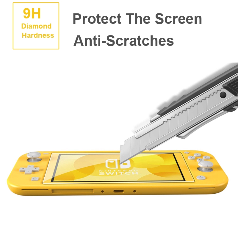 กระจกนิรภัยกันรอยหน้าจอสำหรับ Nintendo Switch LITE 2 ชิ้น
