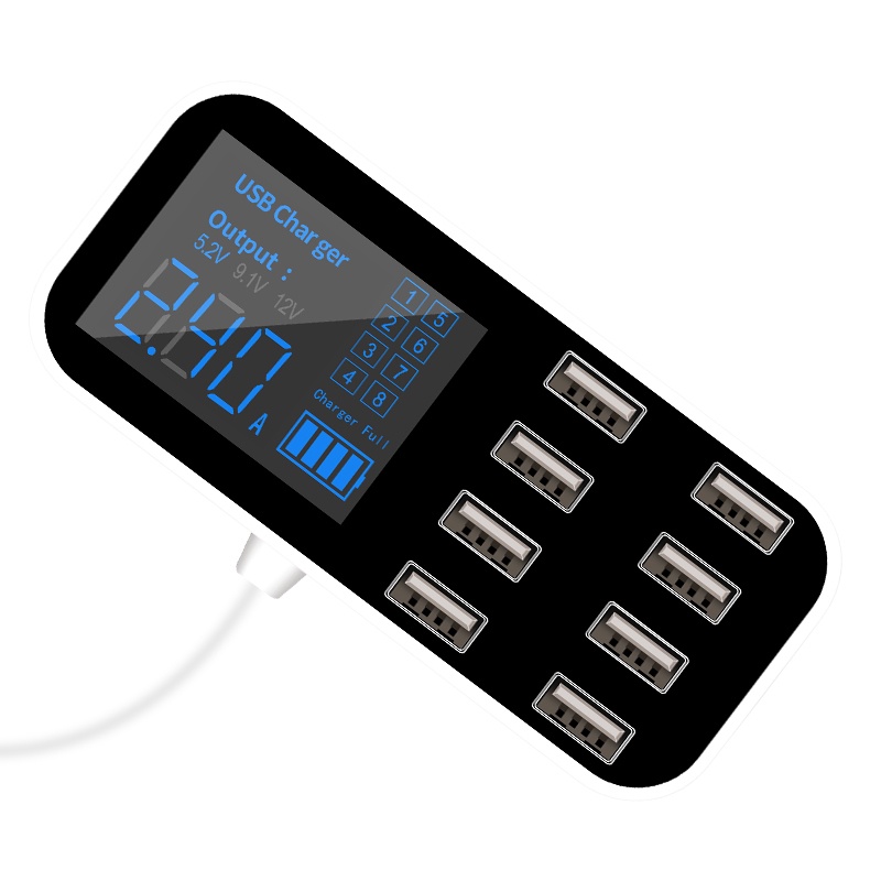 URAQT Caricabatteria Auto, 12V/24V 8A Multi Protezioni Caricatore Intelligente Automatico 4 In 1 Ricarica Rapida Impermeabile E Indicatore Di Avanzamento Della Ricarica A Touch Screen Led Rosso