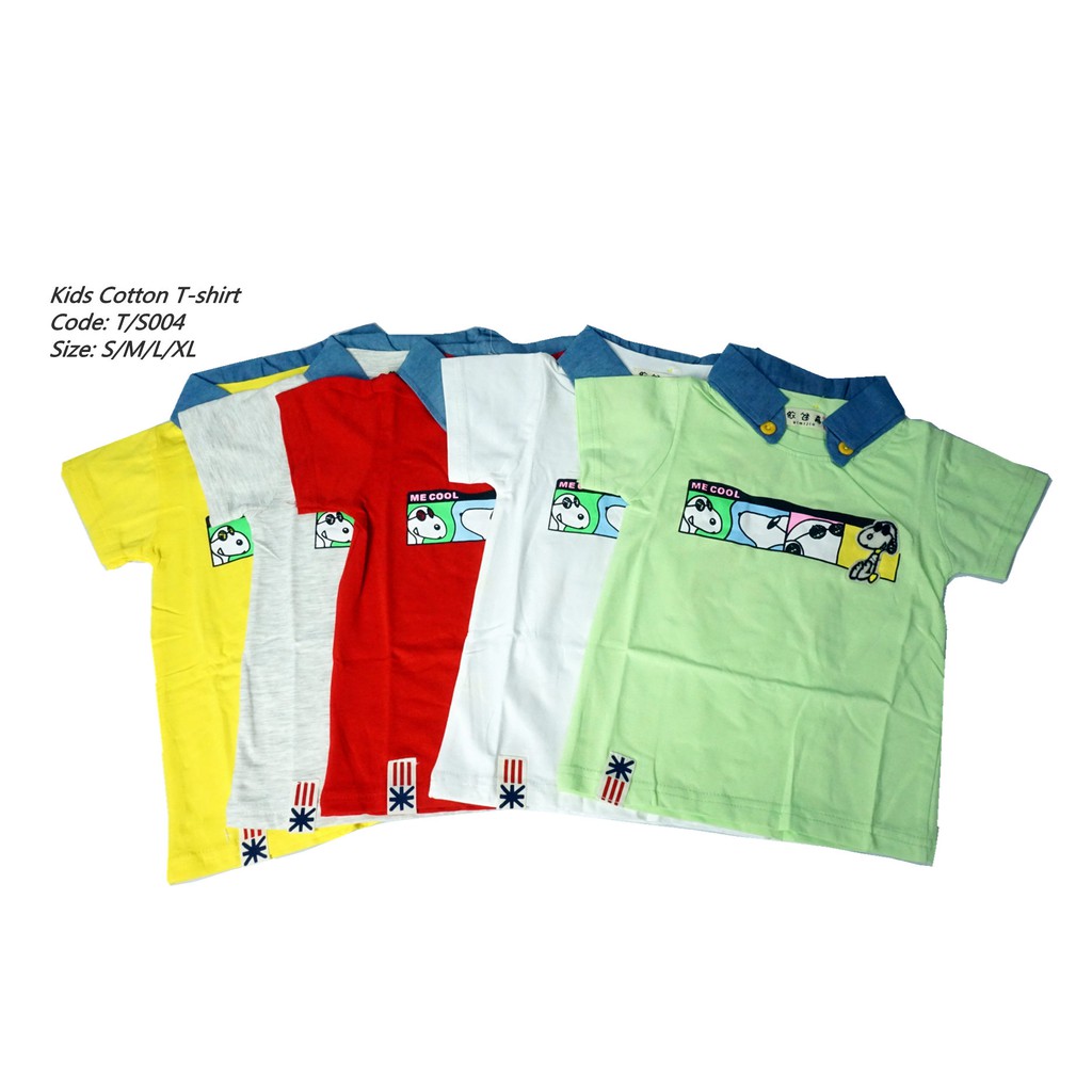 TS 004 / BOY COLLAR T-SHIRT /SPORT COTTON T-SHIRT BUDAK